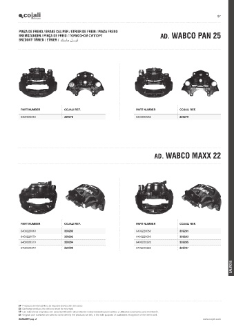 Catalogs auto parts for car and truck