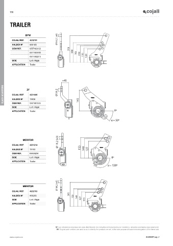 Catalogs auto parts for car and truck