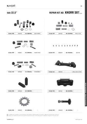 Catalogs auto parts for car and truck