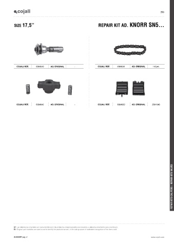 Catalogs auto parts for car and truck