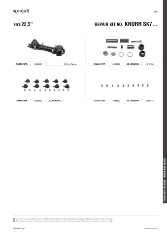 Catalogs auto parts for car and truck