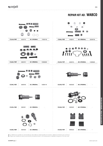 Catalogs auto parts for car and truck