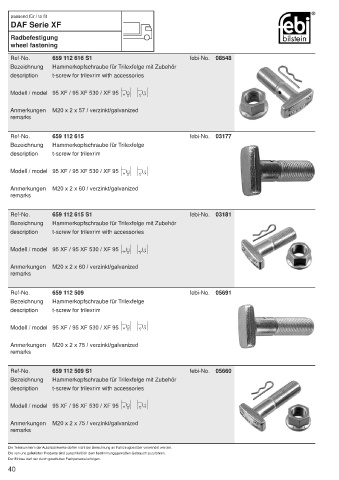 Spare parts FEBI for trucks DAF XF