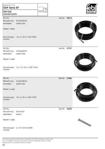 Spare parts FEBI for trucks DAF XF