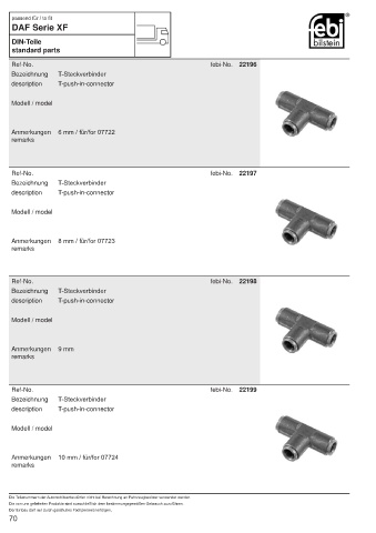 Spare parts FEBI for trucks DAF XF