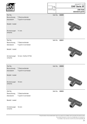 Spare parts FEBI for trucks DAF XF