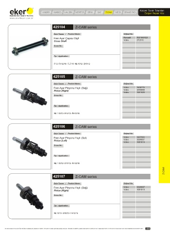 Catalogs auto parts for car and truck