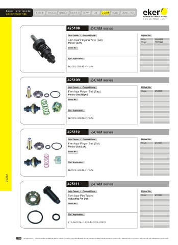 Catalogs auto parts for car and truck