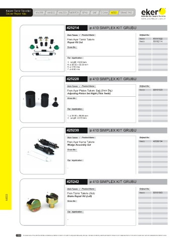 Catalogs auto parts for car and truck