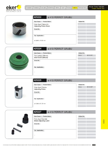 Catalogs auto parts for car and truck