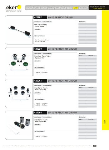 Catalogs auto parts for car and truck