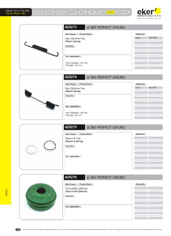 Catalogs auto parts for car and truck