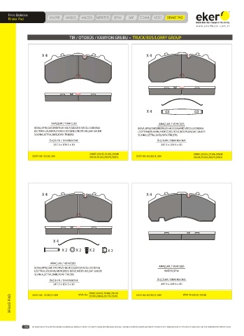 Catalogs auto parts for car and truck