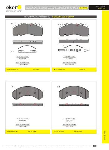 Catalogs auto parts for car and truck