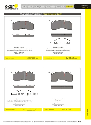 Catalogs auto parts for car and truck