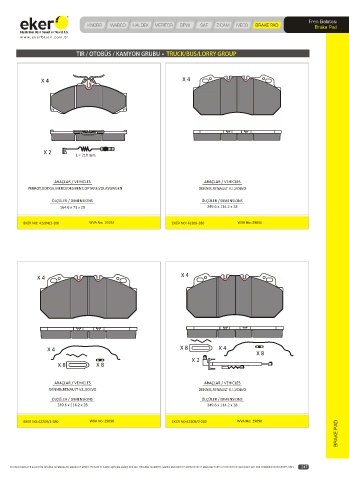 Catalogs auto parts for car and truck