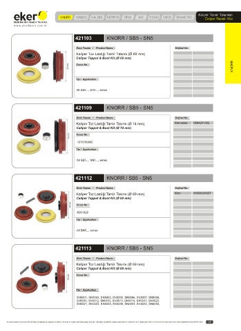 Catalogs auto parts for car and truck