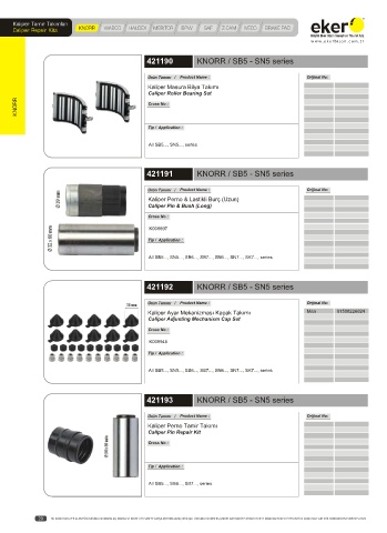 Catalogs auto parts for car and truck