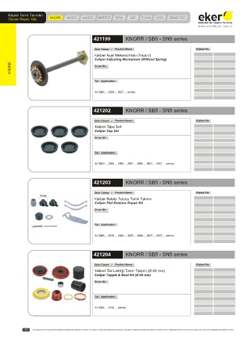 Catalogs auto parts for car and truck