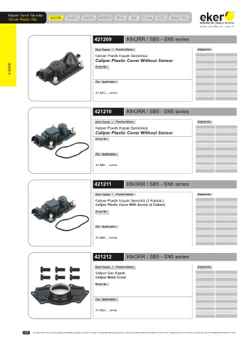 Catalogs auto parts for car and truck