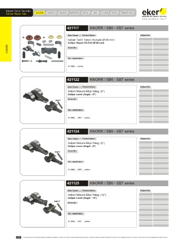 Catalogs auto parts for car and truck