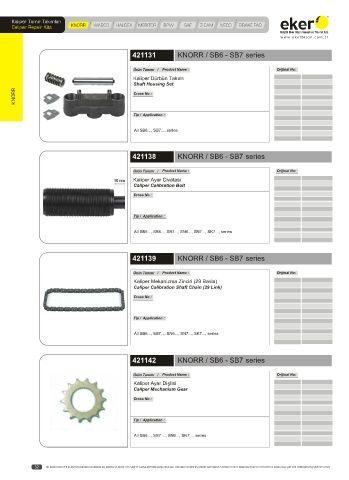 Catalogs auto parts for car and truck