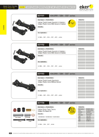 Catalogs auto parts for car and truck