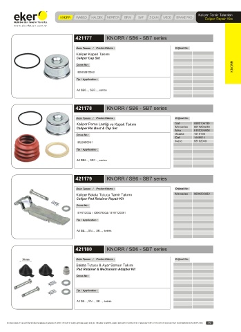 Catalogs auto parts for car and truck