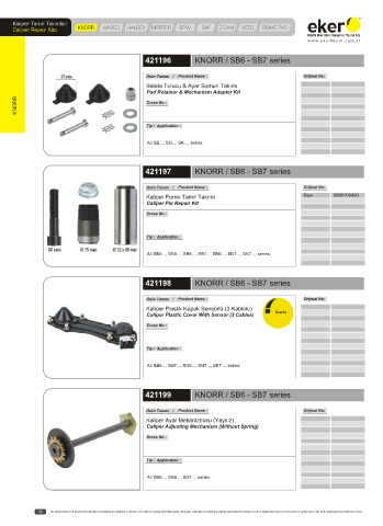 Catalogs auto parts for car and truck