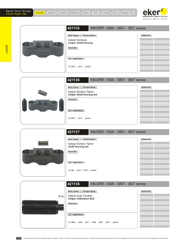 Catalogs auto parts for car and truck