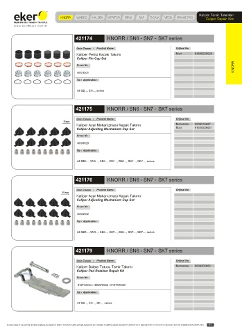 Catalogs auto parts for car and truck