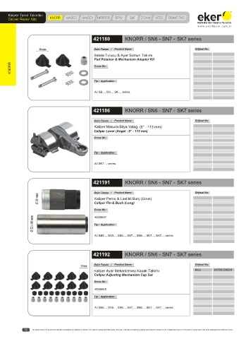 Catalogs auto parts for car and truck