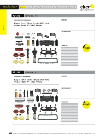 Catalogs auto parts for car and truck