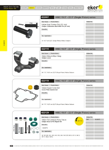 Catalogs auto parts for car and truck