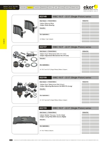 Catalogs auto parts for car and truck