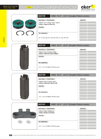 Catalogs auto parts for car and truck