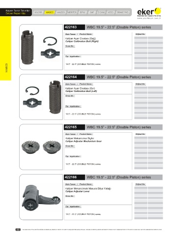 Catalogs auto parts for car and truck