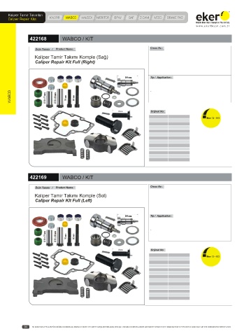 Catalogs auto parts for car and truck