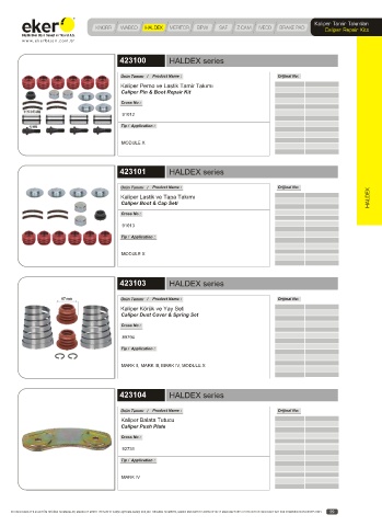 Catalogs auto parts for car and truck