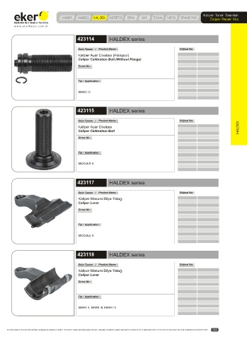 Catalogs auto parts for car and truck