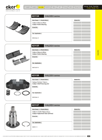 Catalogs auto parts for car and truck