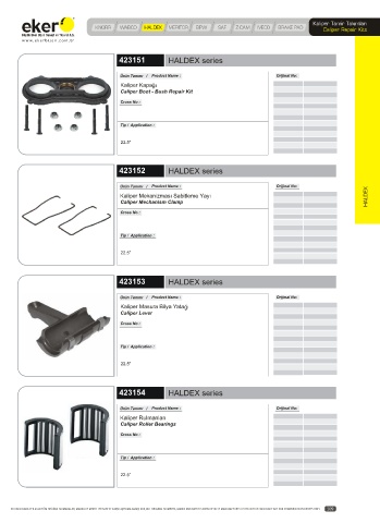 Catalogs auto parts for car and truck