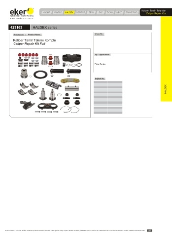 Catalogs auto parts for car and truck