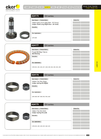 Catalogs auto parts for car and truck