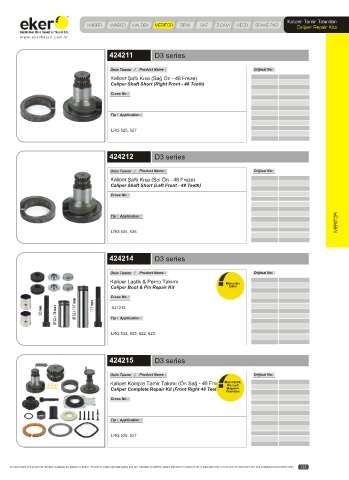 Catalogs auto parts for car and truck