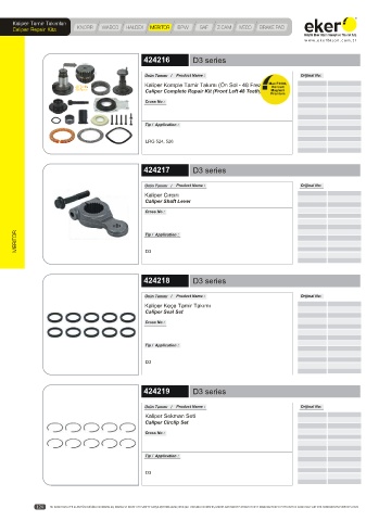 Catalogs auto parts for car and truck