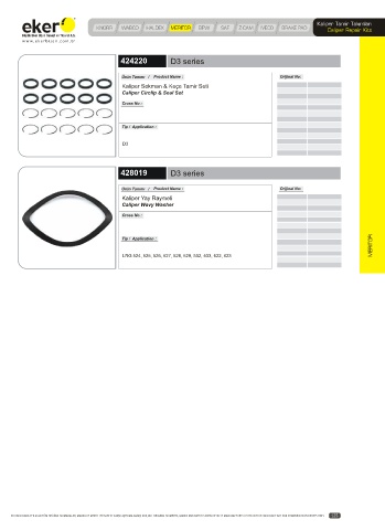 Catalogs auto parts for car and truck