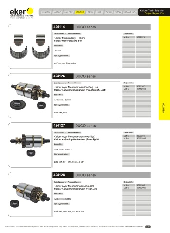 Catalogs auto parts for car and truck