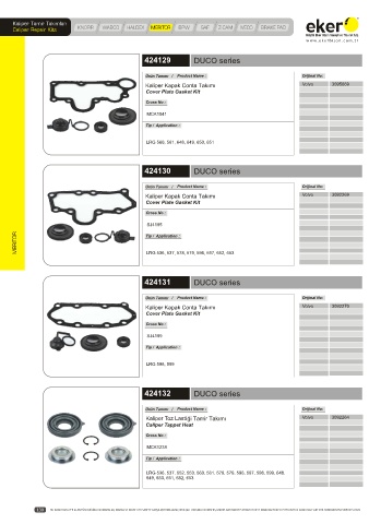 Catalogs auto parts for car and truck