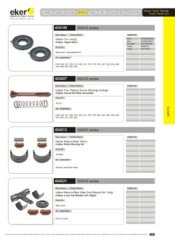 Catalogs auto parts for car and truck